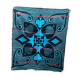 Mini Khotso Basotho Blanket - Turquoise Blue