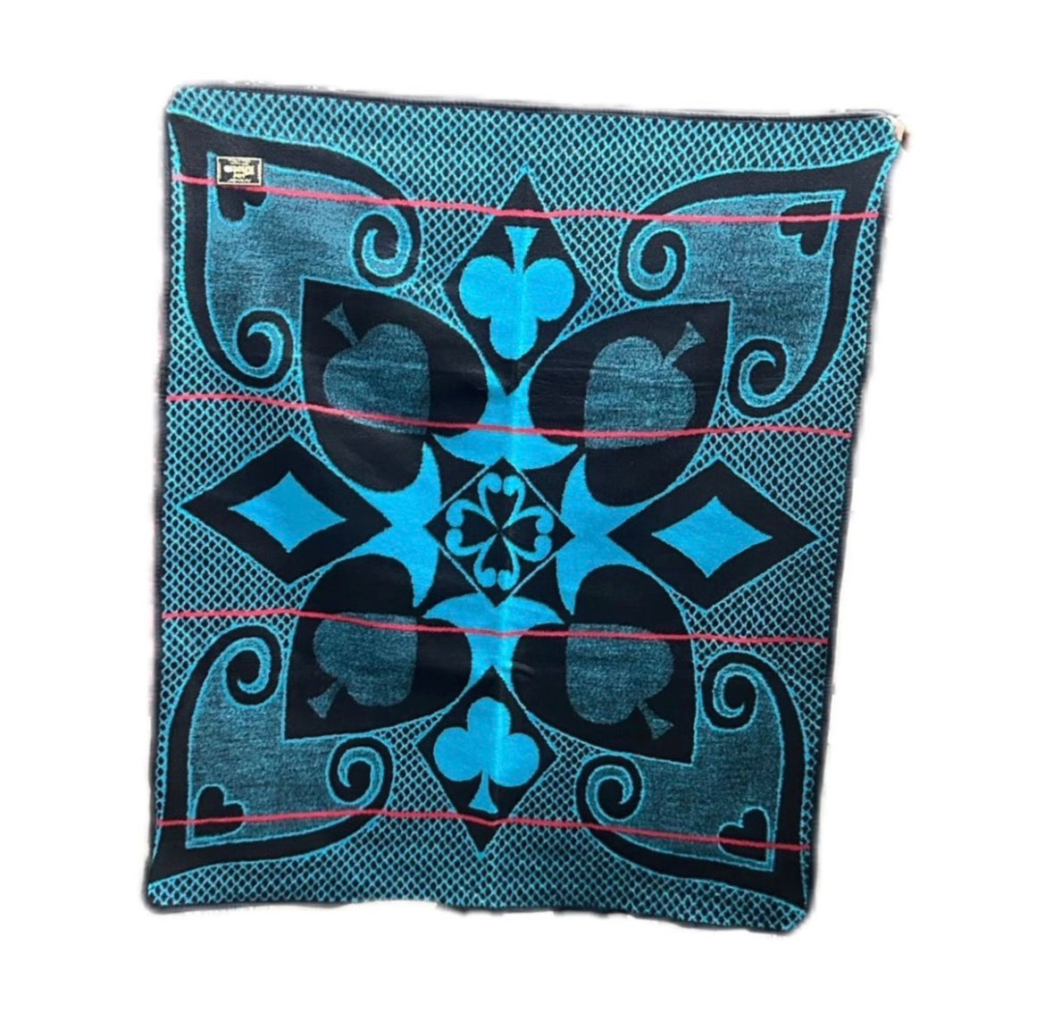 Mini Khotso Basotho Blanket - Turquoise Blue
