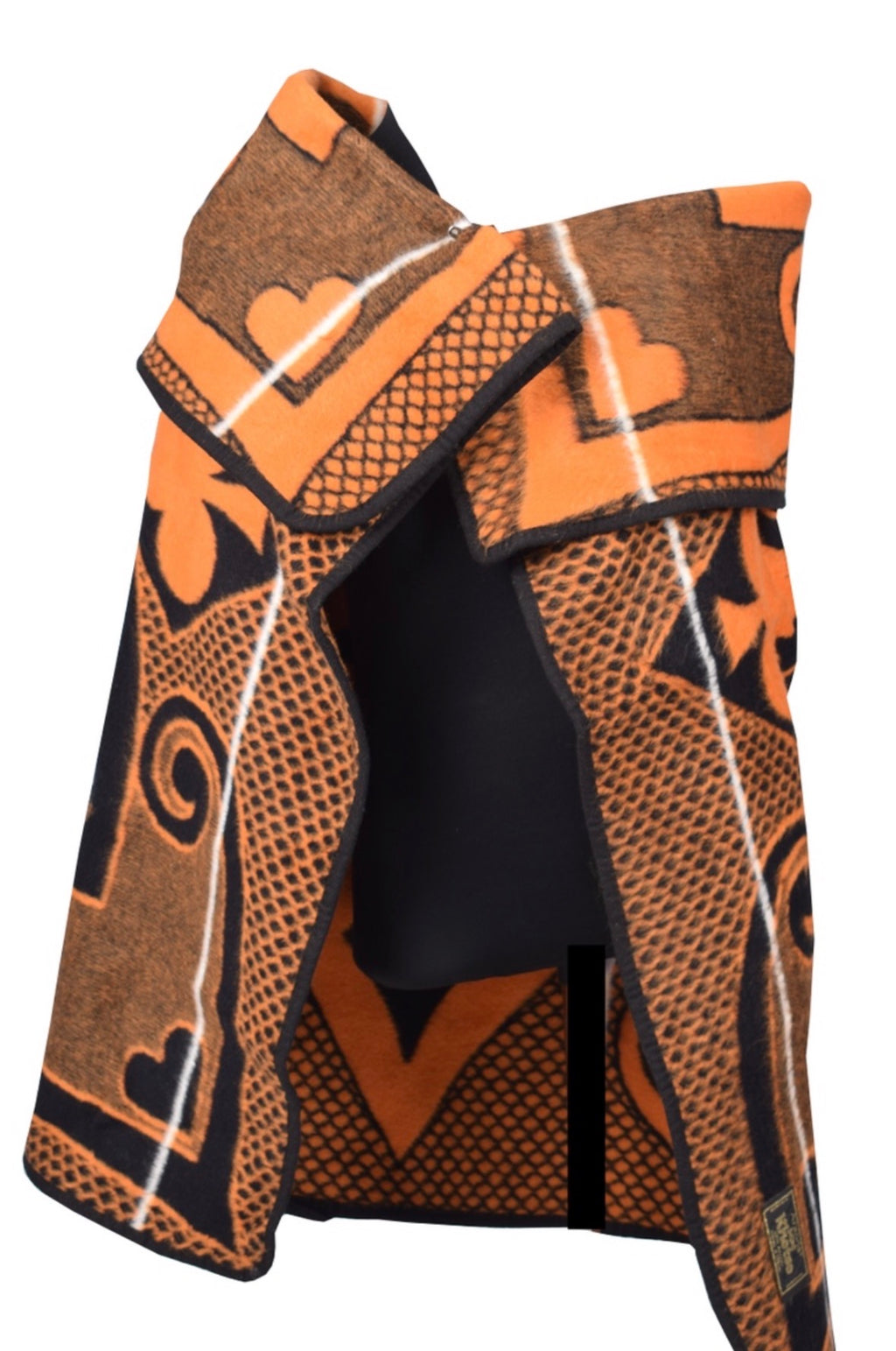 Mini Khotso Basotho Blanket - Brown & Black