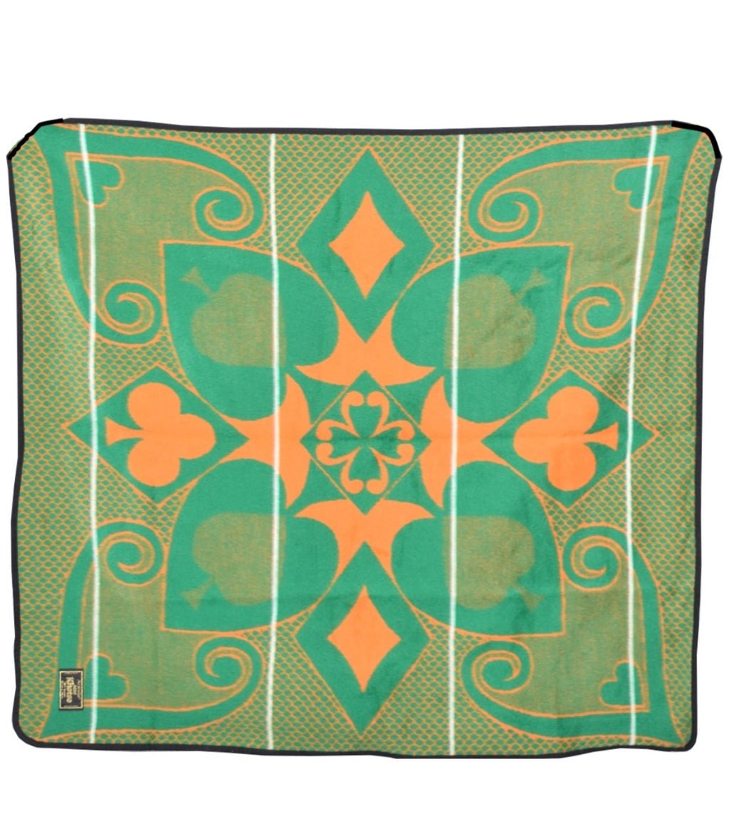Mini Khotso Basotho Blanket - Green & Orange