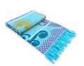 Aranda My Africa Basotho Blanket Throw Bella-Vita - LIGHT AQUA