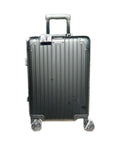 Lumin Aluminium Hard Shell Vertigo Suitcase with TSA Locks - 55cm - Black