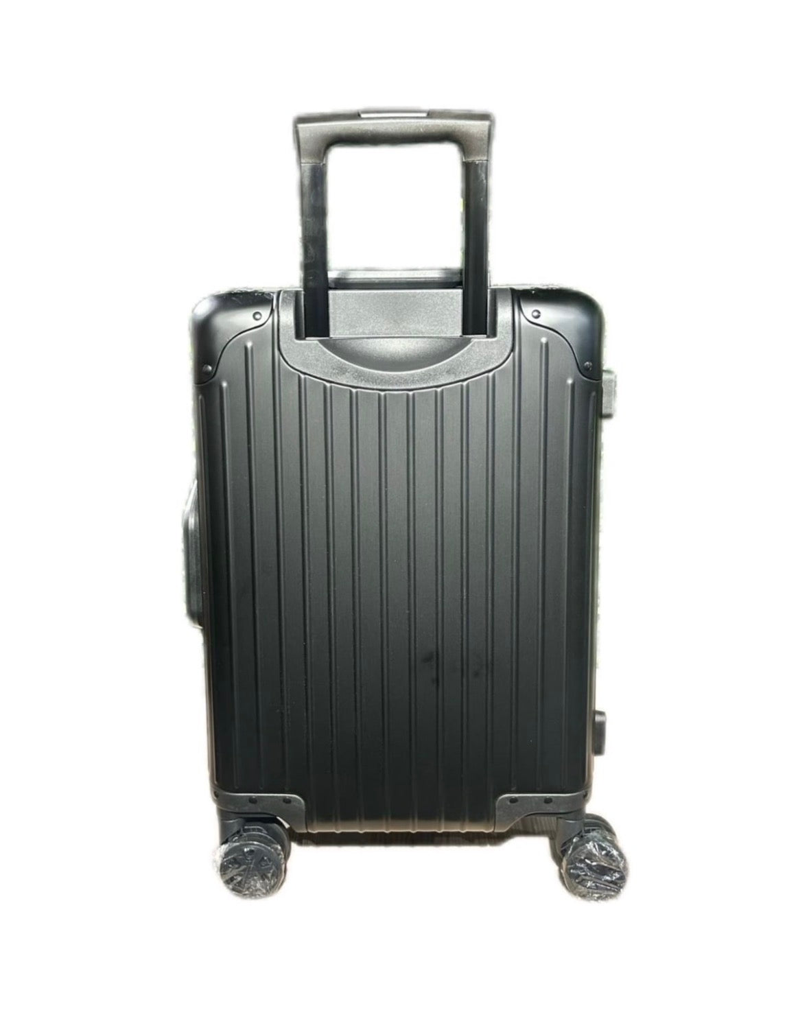 Lumin Aluminium Hard Shell Vertigo Suitcase with TSA Locks - 55cm - Black
