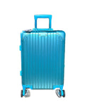 Lumin Aluminium Hard Shell Vertigo Suitcase with TSA Locks - 55cm - Blue