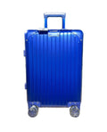 Lumin Aluminium Hard Shell Vertigo Suitcase with TSA Locks - 55cm - Dark Blue