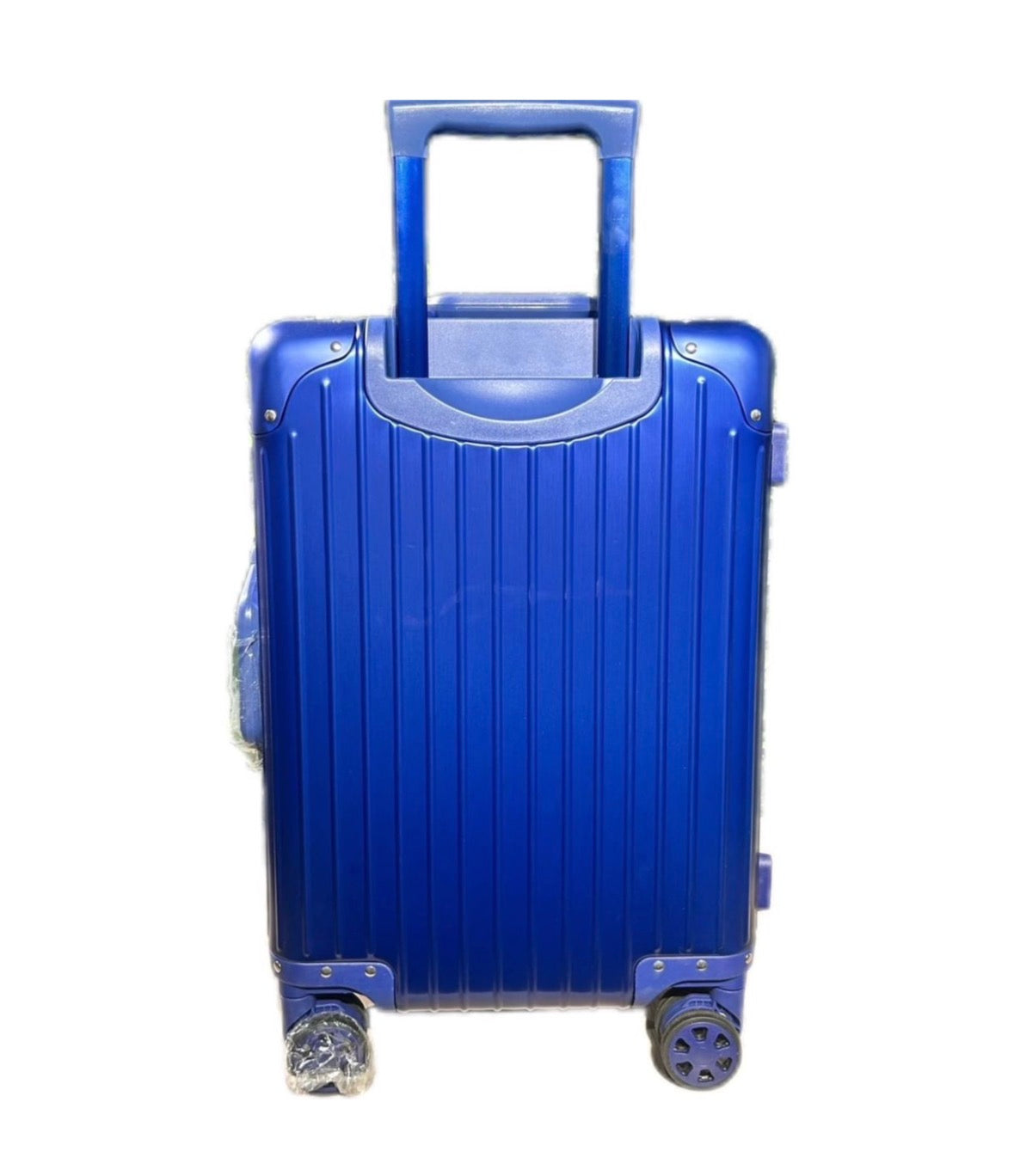Lumin Aluminium Hard Shell Vertigo Suitcase with TSA Locks - 55cm - Dark Blue