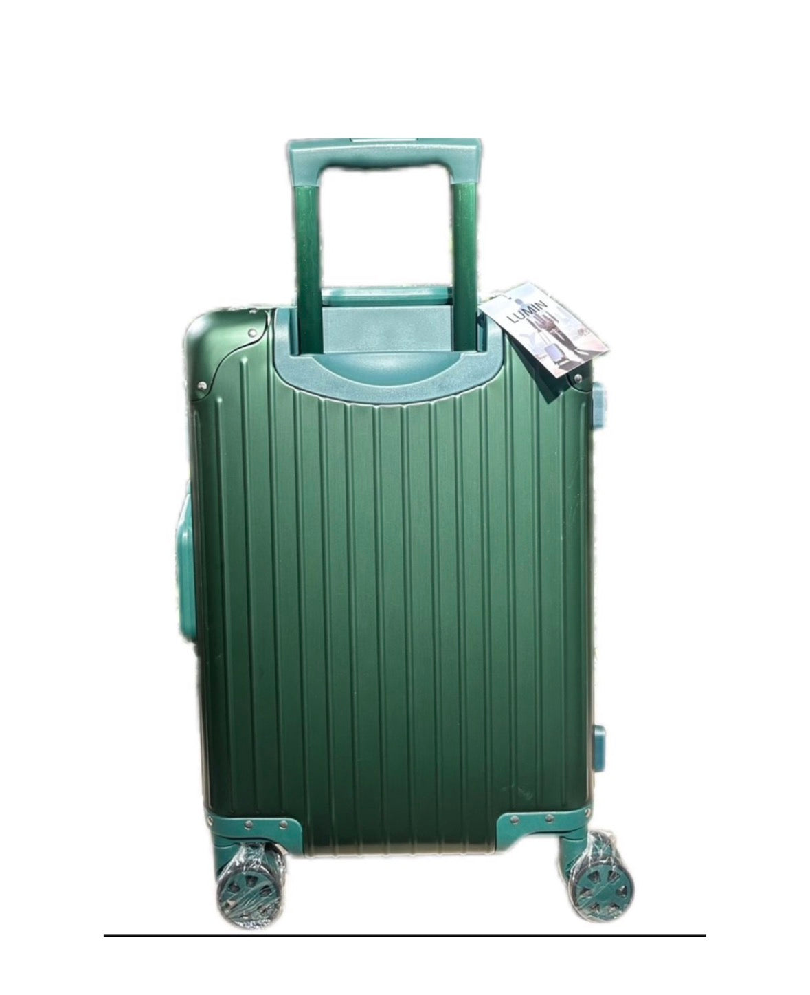 Lumin Aluminium Hard Shell Vertigo Suitcase with TSA Locks - 55cm - Green