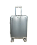 Lumin Aluminium Hard Shell Vertigo Suitcase with TSA Locks - 55cm - Grey