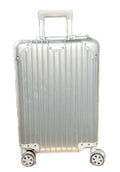 Lumin Aluminium Hard Shell Vertigo Suitcase with TSA Locks - 55cm - Silver