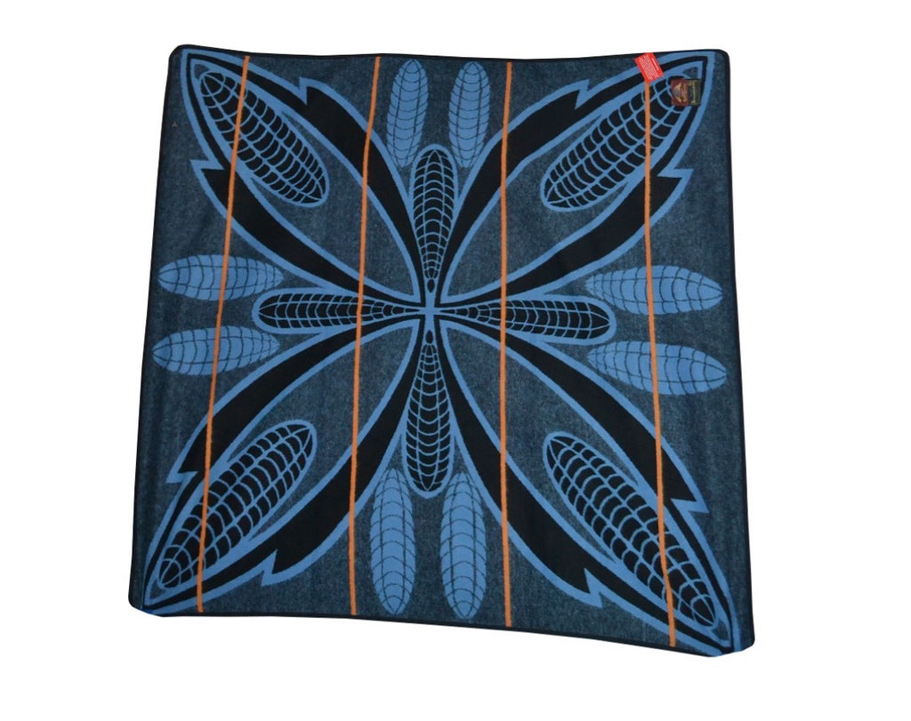 Seanamarena Blanket - Royal Blue & Black