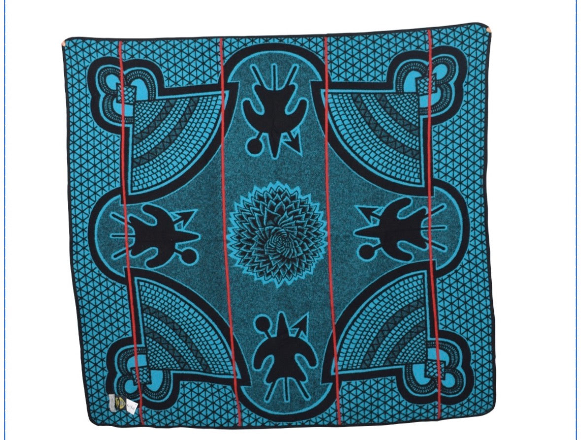 Kharetsa Turquoise Blue Blanket
