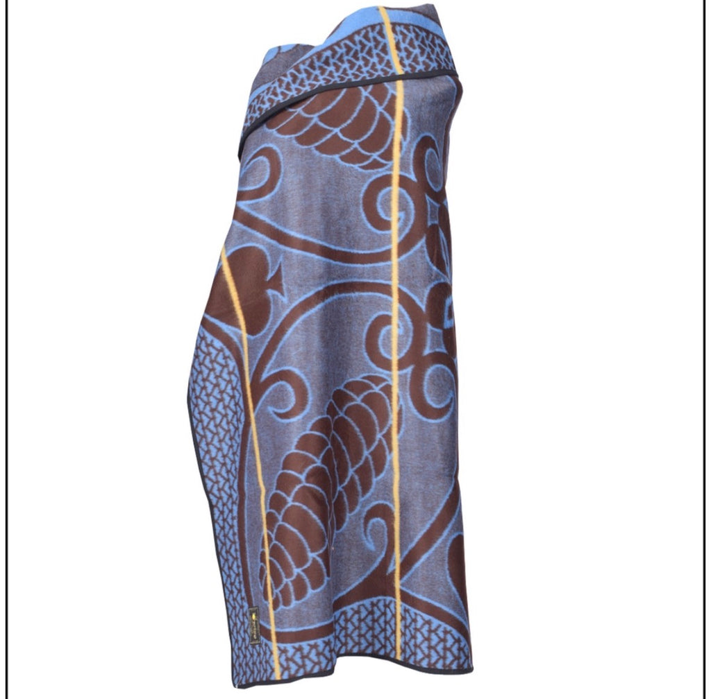 Khotso Brown and Blue Blanket