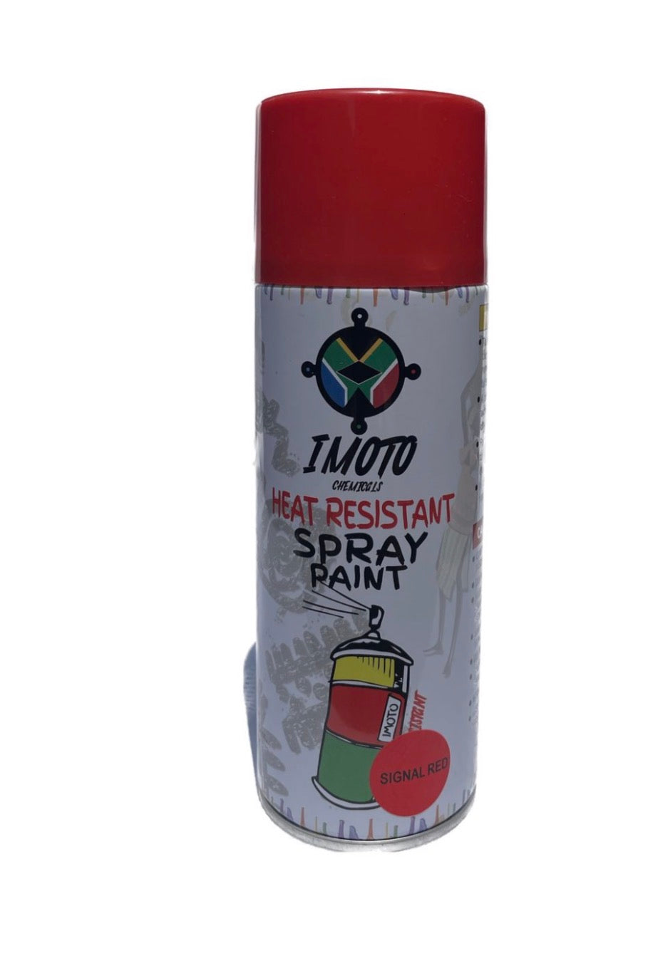 Imoto Heat Resistant Spray Can Paints 450ml - SIGNAL RED