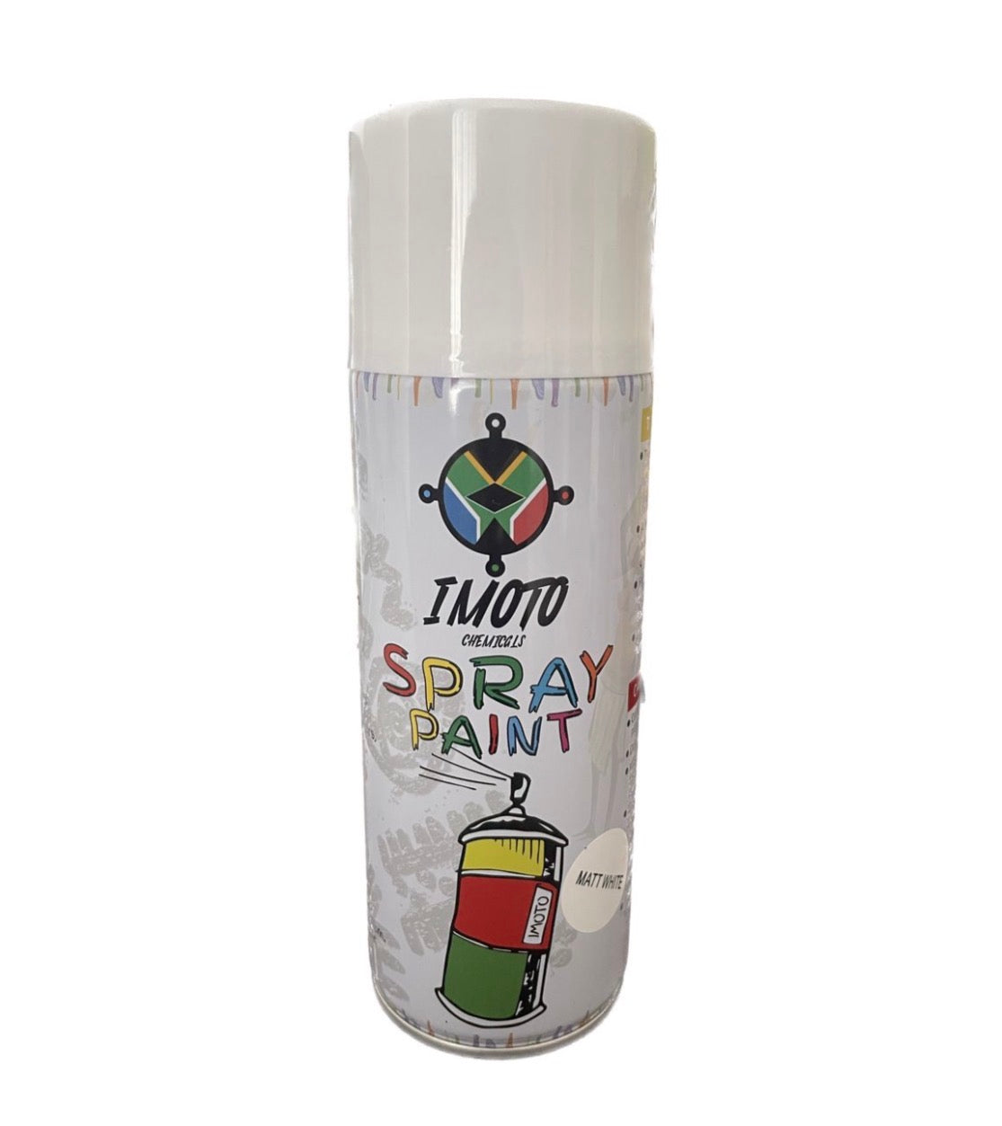 Imoto Spray Paint Spray Cans 450ml - Matt White