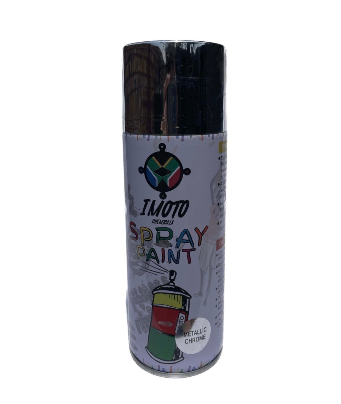 Imoto Spray Paint Spray Cans 450ml - Metallic Chrome