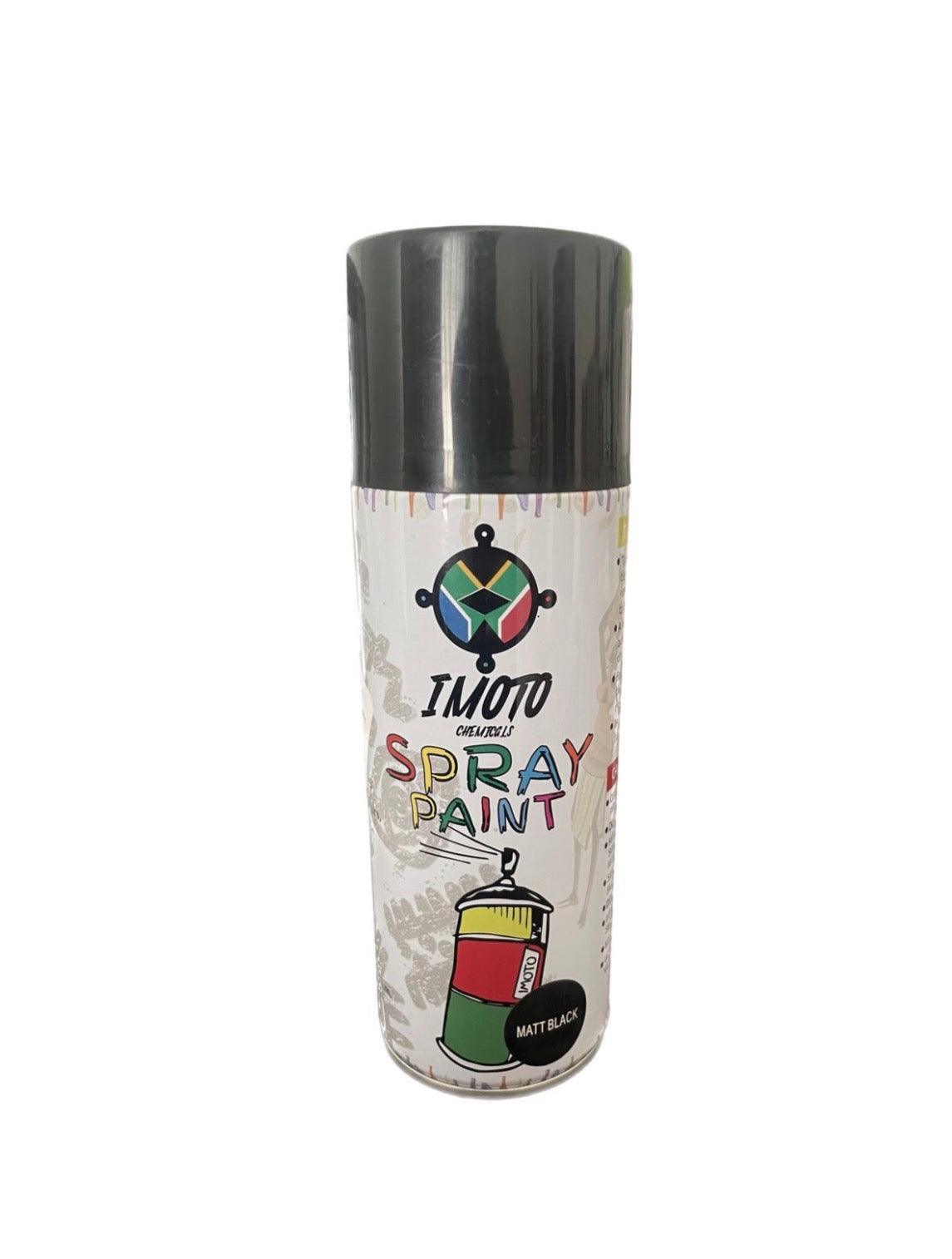 Imoto Spray Paint Spray Cans 450ml - Matt Black