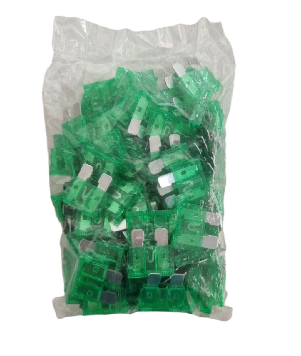 Lucas 100 Units of Car Plug In Fuses 30AMP 100/per box For Automotive