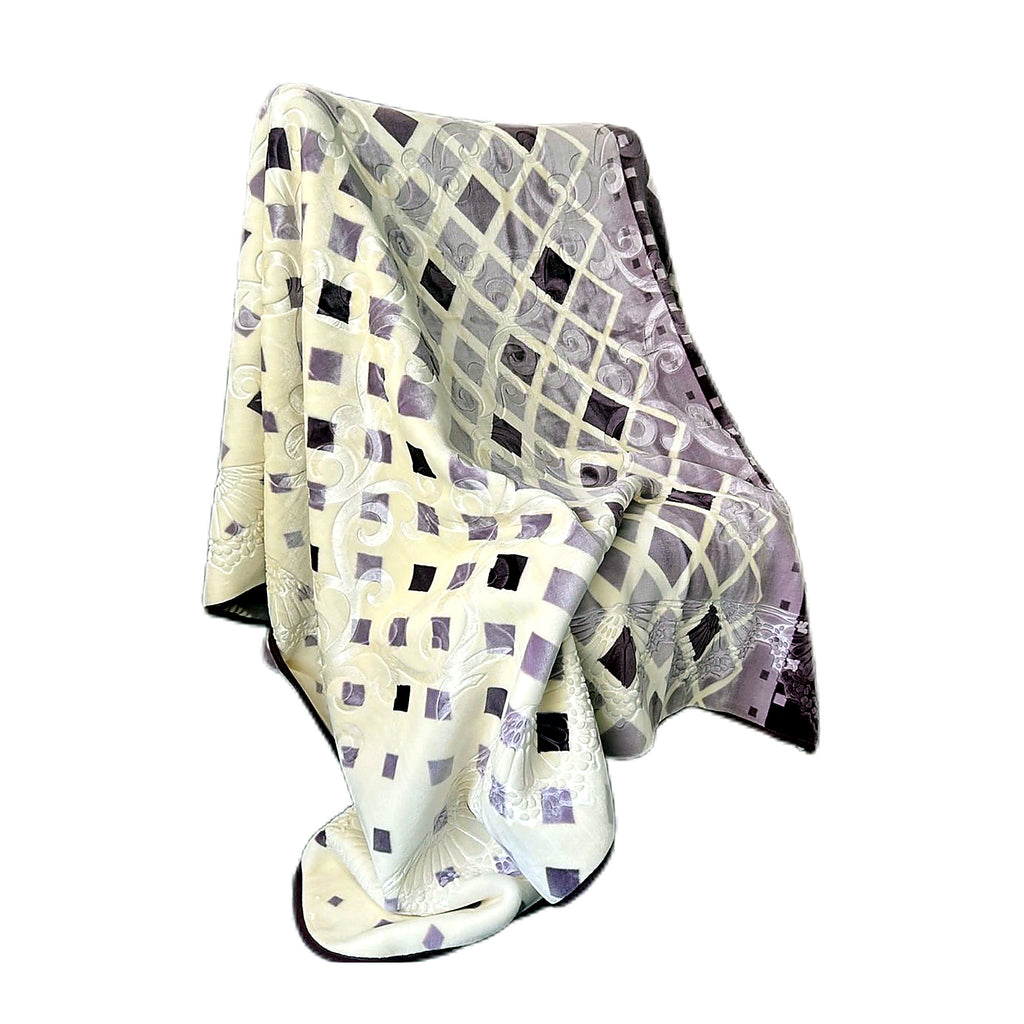 Cozy Cozy Embossed 2Ply Mink Queen Blanket