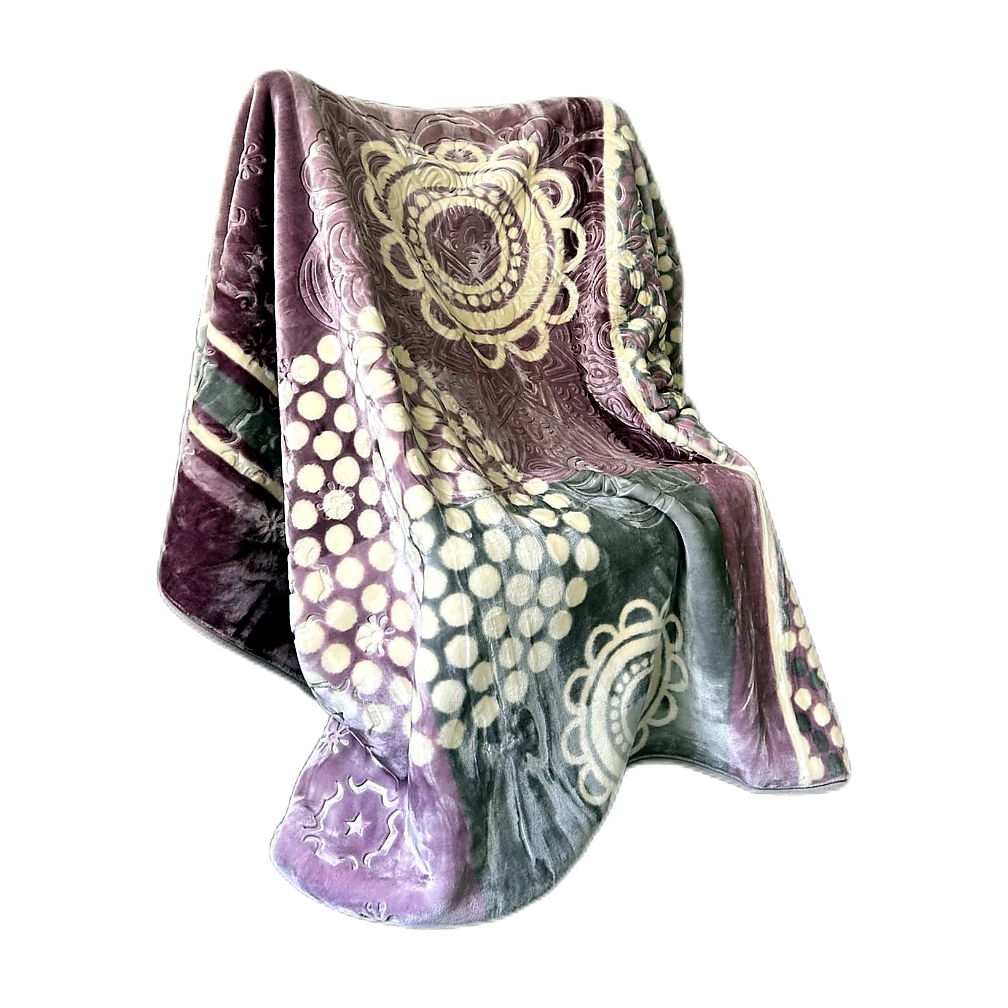 Cozy Cozy Embossed 2Ply Mink Queen Blanket