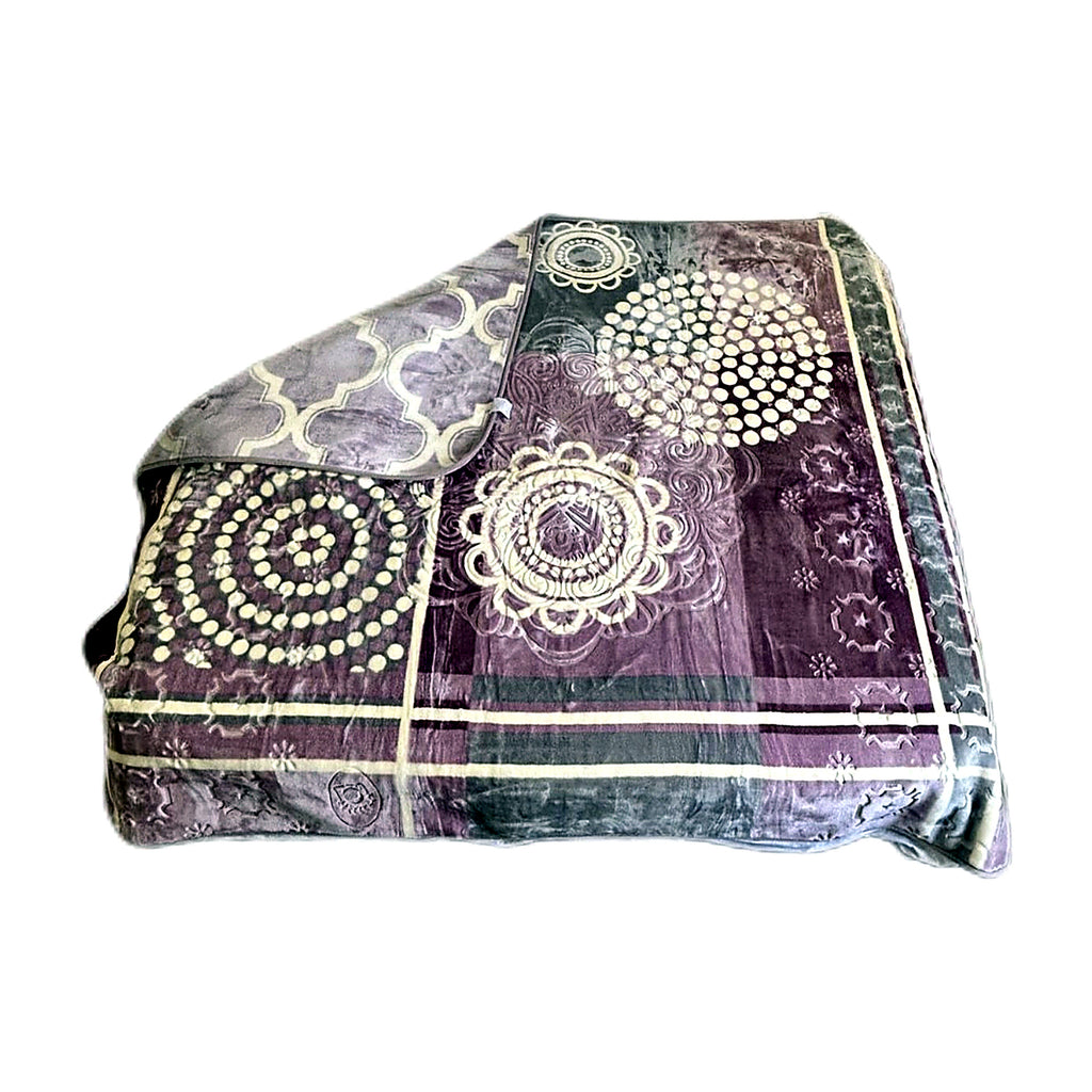 Cozy Cozy Embossed 2Ply Mink Queen Blanket