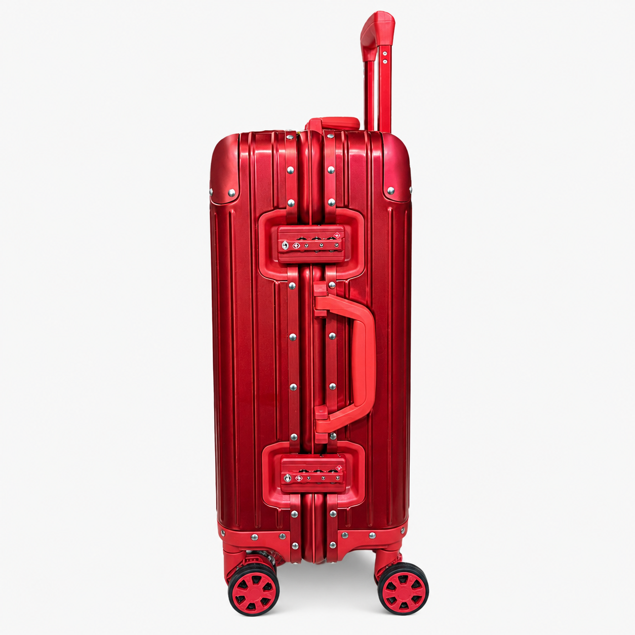 Lumin Aluminum Hard Shell Vertigo Suitcase with TSA Locks - 55cm
