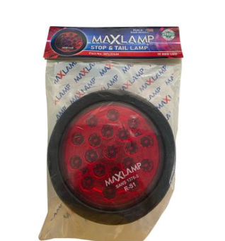Max Lamp Tail Light/Lamp Red Universal Truck Light 10v-30v