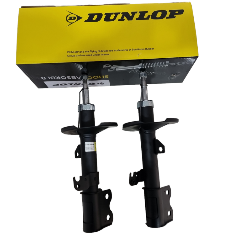Dunlop Shock Absorbers Front Toyota Corolla RUNX E120 -2007 Pair