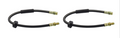 Dunlop Brake hose Compatible with BMW E30 Mercedes W123 VW Golf front Pair