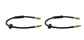 Dunlop Brake hose Compatible with BMW E30 Mercedes W123 VW Golf front Pair