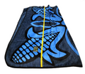 Elegant and Stylish Basotho Blanket - Blue with Black Design