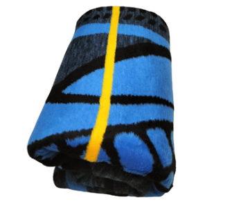 Elegant and Stylish Basotho Blanket - Blue with Black Design