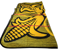 Elegant and Stylish Basotho Blanket - Yellow with Black Design