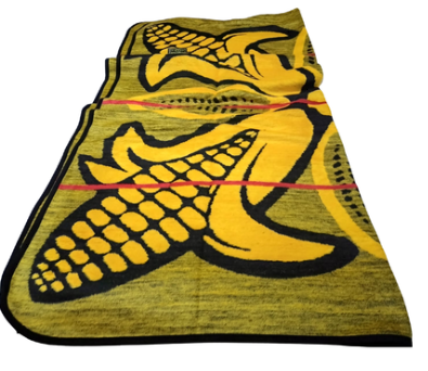 Elegant and Stylish Basotho Blanket - Yellow with Black Design