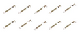 Brake Spring Compatible with Nissan E20 Front 820 Shoes Pack of 10
