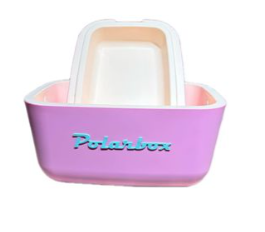 Polarbox - Cooler Box with Leather Strap - Pink - 20L