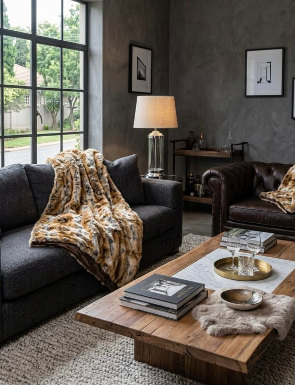 Luxury Faux Fur Blanket King - Tandura Wolf