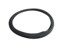 Steering Wheel Cover - Black PVC And MSAGE ( Medium )