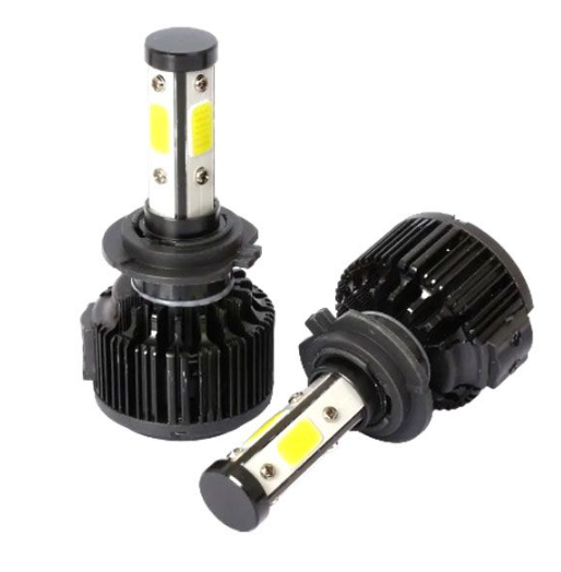 H3 LED Dunlop 6000k 36w With Canceller Headlight Bulbs Set & Gel Key Holder