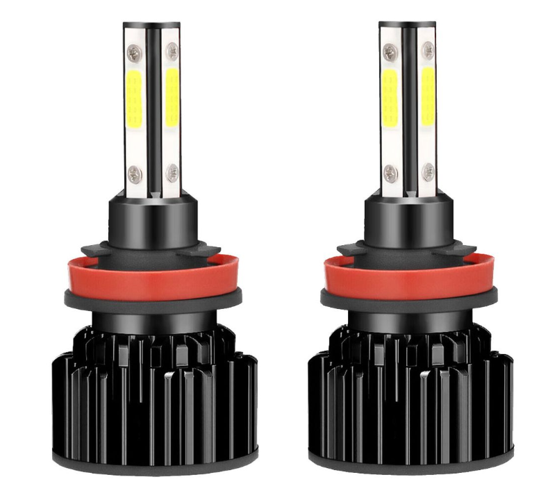H11 LED Dunlop 6000k 36w With Canceller Headlight Bulbs Set