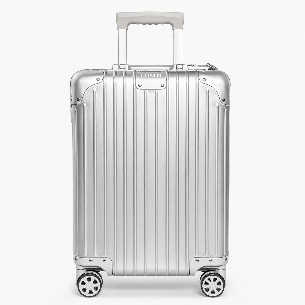 Lumin Aluminum Hard Shell Vertigo Suitcase with TSA Locks - 55cm