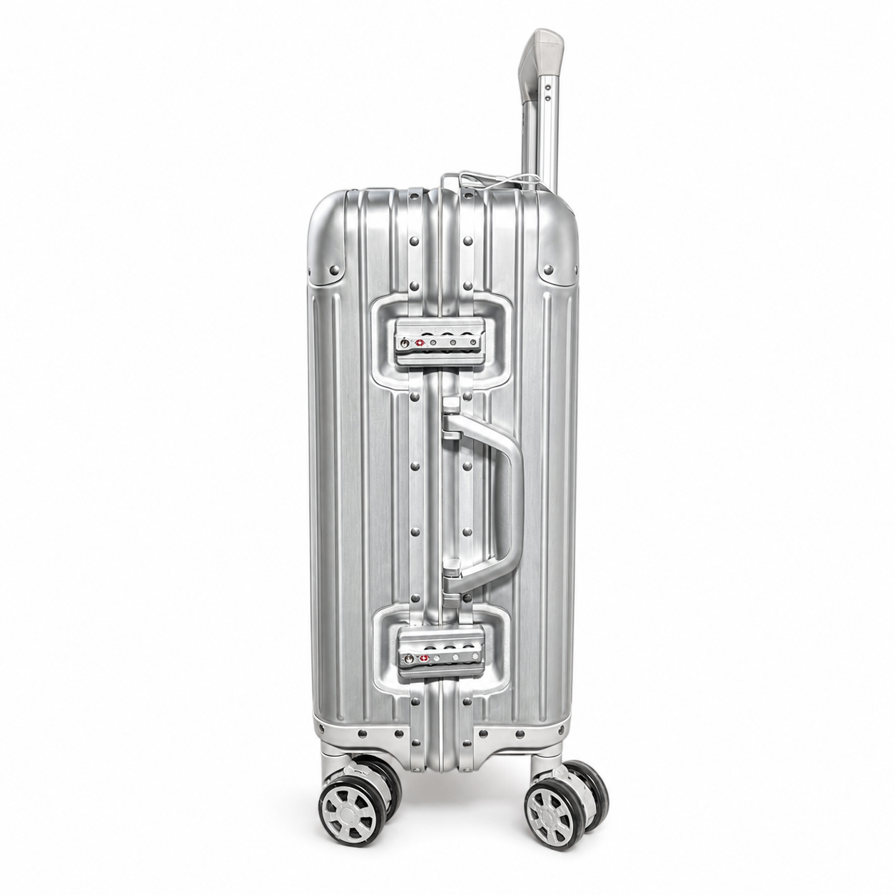 Lumin Aluminum Hard Shell Vertigo Suitcase with TSA Locks - 55cm