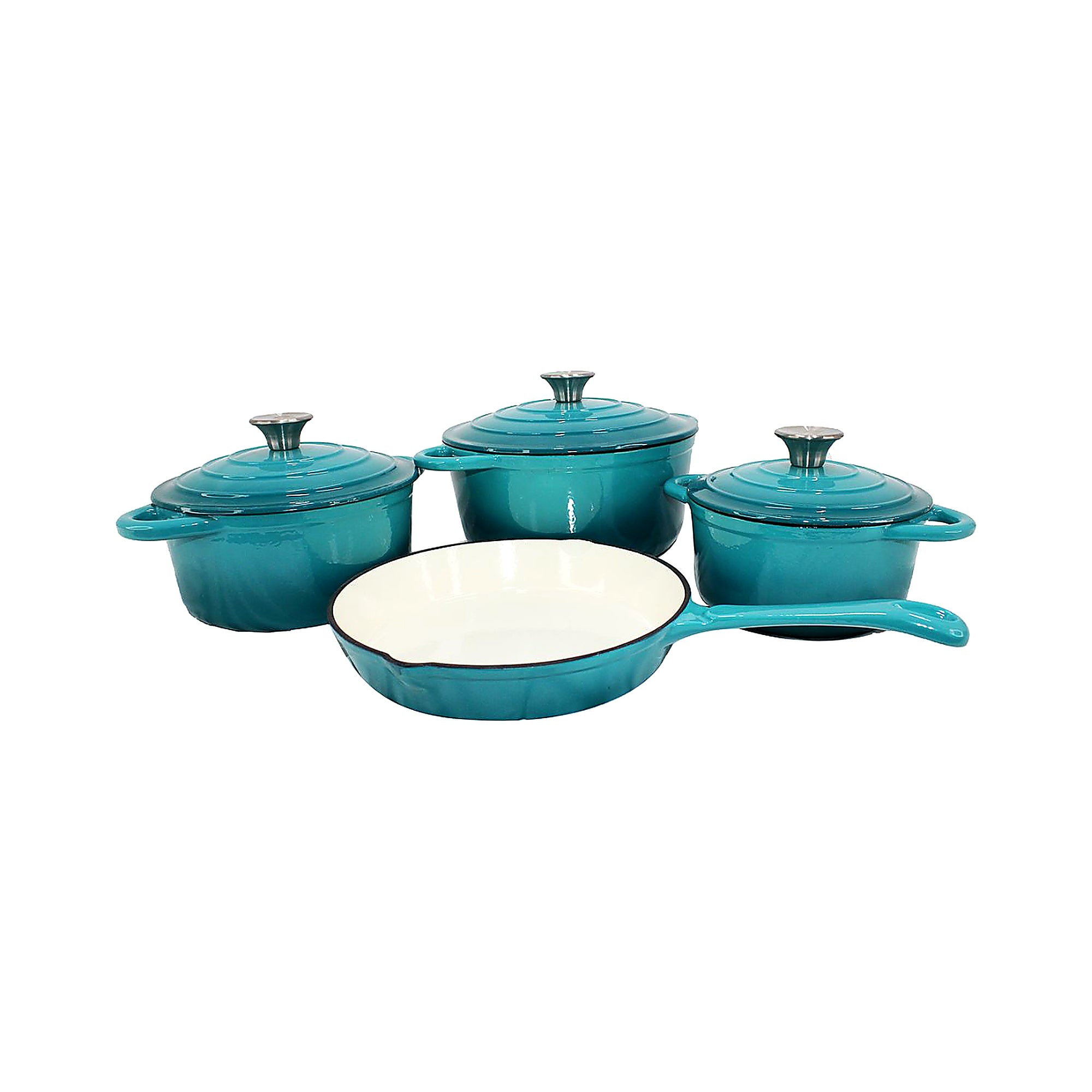 Premium Cast Iron Cookware Set – 7 Piece