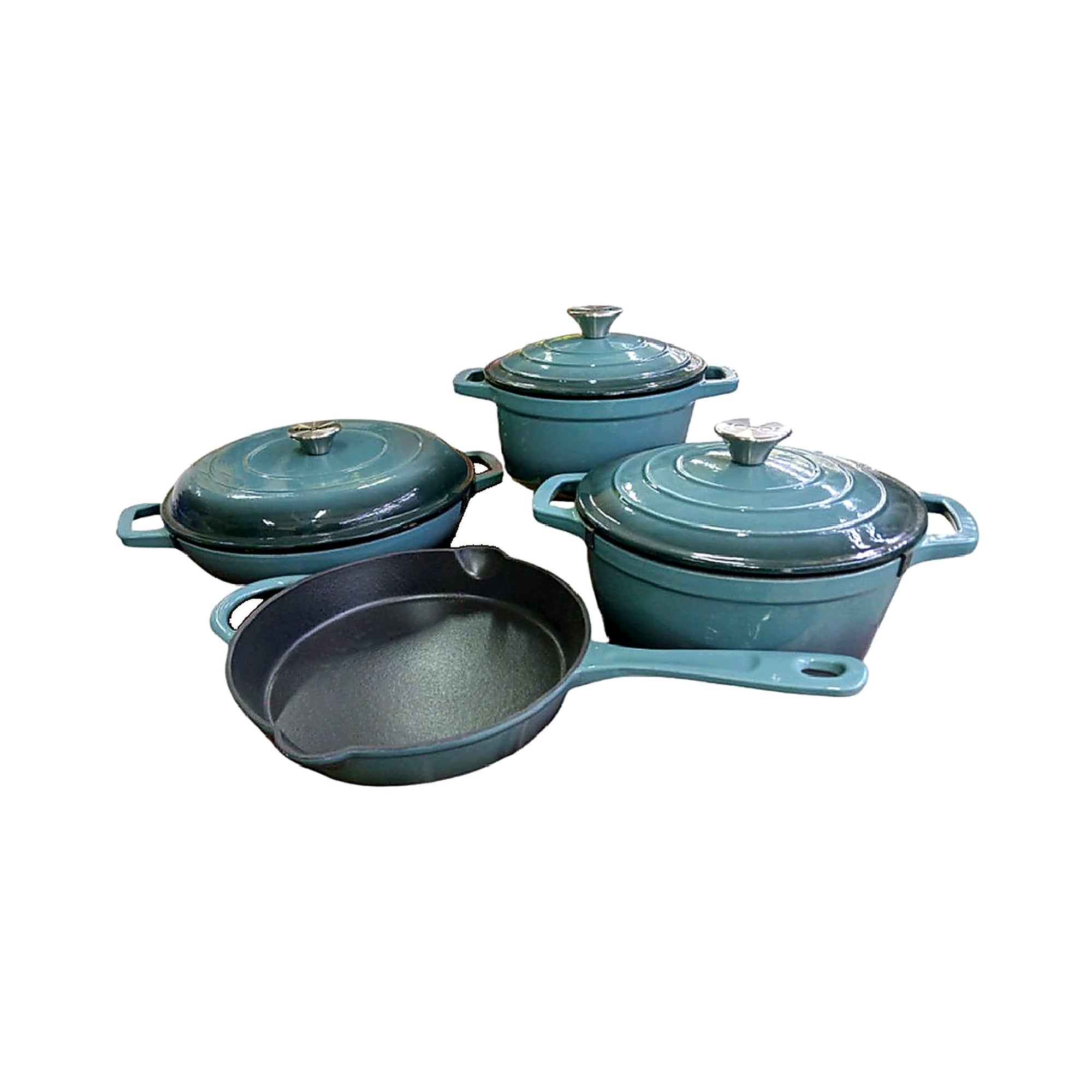 Premium Cast Iron Cookware Set – 7 Piece