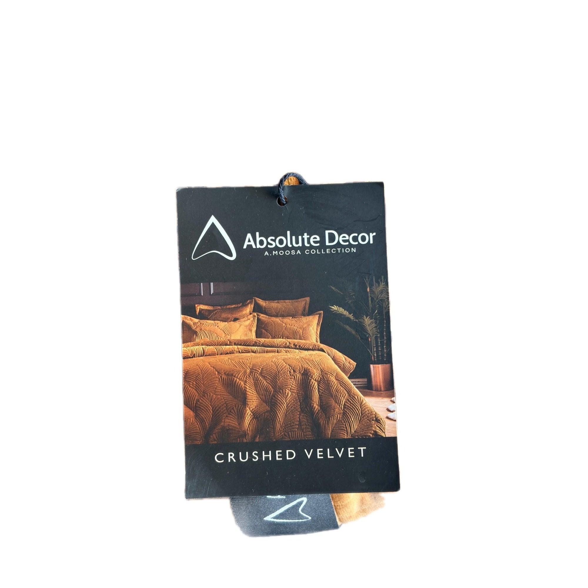 Absolute Decor Crushed Velvet 5pc Bedspread set